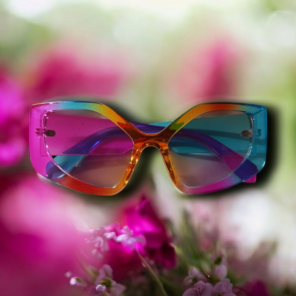 Multicolor Oversized Sunglasses